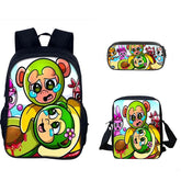 Tung Tung Tung Sahur Schoolbag Backpack Lunch Bag Pencil Case 3pcs Set Gift for Kids Students